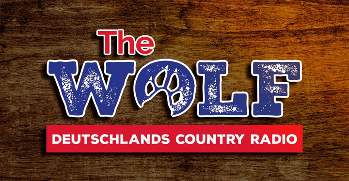 Country-Gitarre und Schallplatten im Vintage-Stil